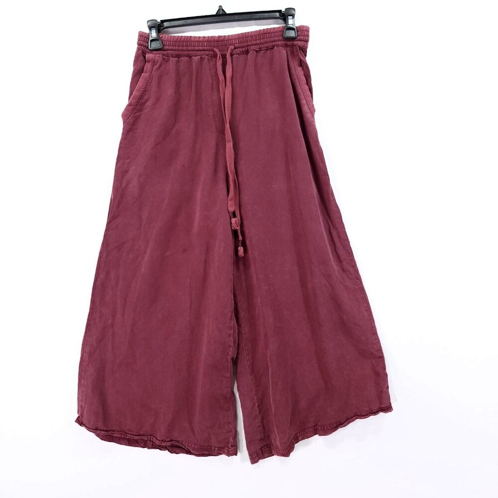 Saturday Sunday Anthropologie Pants Womens XS Eudora Cropped Wide Leg Trouser